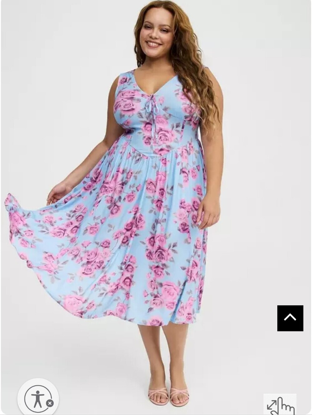 NWT TORRID SIZE 0 Corset Detail Midi Dress - Picture 1 of 6